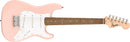 Fender Mini Stratocaster White Pickguard Shell Pink Chitarra Elettrica a 20T