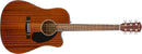 Fender CD-60SCE Dreadnought All-Mahogany Chitarra Elettroacustica 6 Corde