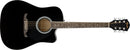 Fender FA-125CE Dreadnought Black Chitarra elettrif. 20T spalla mancante Nero