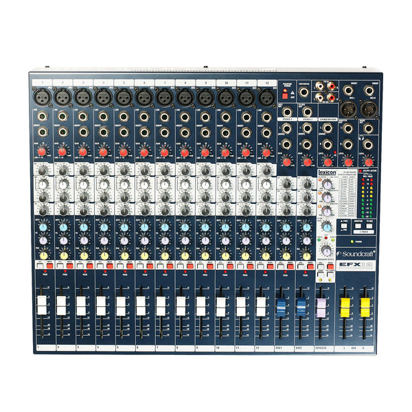 Soundcraft EFX12 Mixer audio 12C +Processore EFX digital Lexicon 24bit integrato