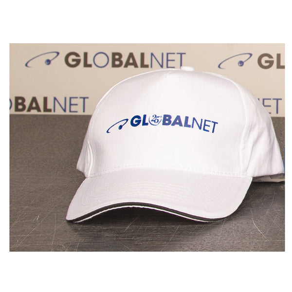 » Global Net GLN CAP 01 Cappellino Berretto con visiera rigida, Bianco (100% off)