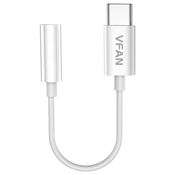 » Vipfan VFAN L08 WHITE Adattatore USB-C a Aux presa femmina MiniJack 3.5mm Bianco (100% off)