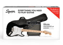 Fender Squier Sonic Stratocaster Black Pack chitarra elettrica 21T Amp10w+acces.