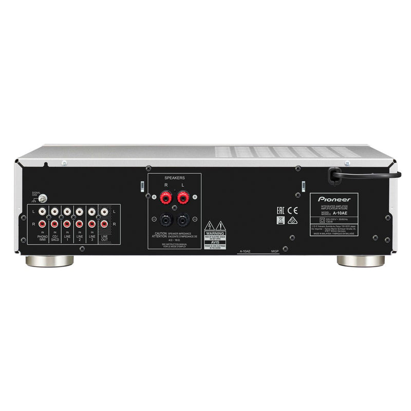 Pioneer A-10AE-S Amplificatore integrato 2x50w, Direct Energy, Phono MM, Silver