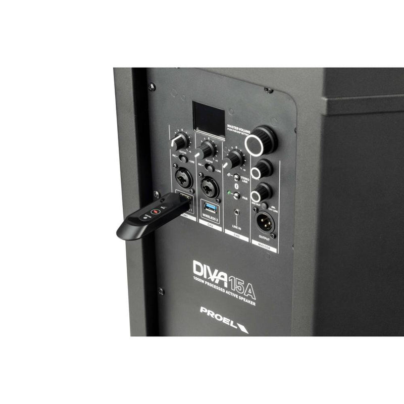 Proel DIVA15A Diffusore bi-amplificato 15" 1000w picco con Bluetooth Stereo Link