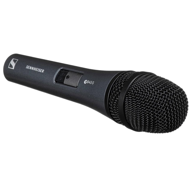 Sennheiser E845S Microfono Dinamico Pro con On/Off x voce + supporto + astuccio