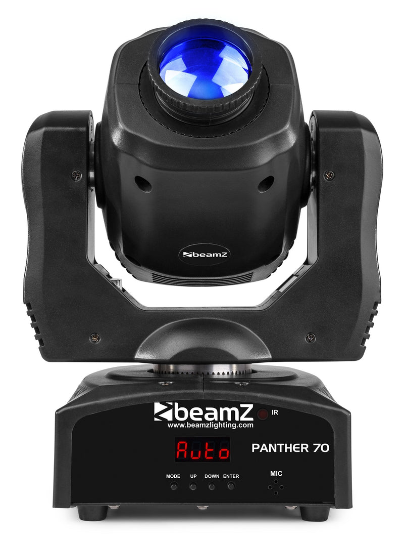 Beamz Panther 70 Led Spot Moving Head Testa mobile da 70w con ruota da 7 Colori