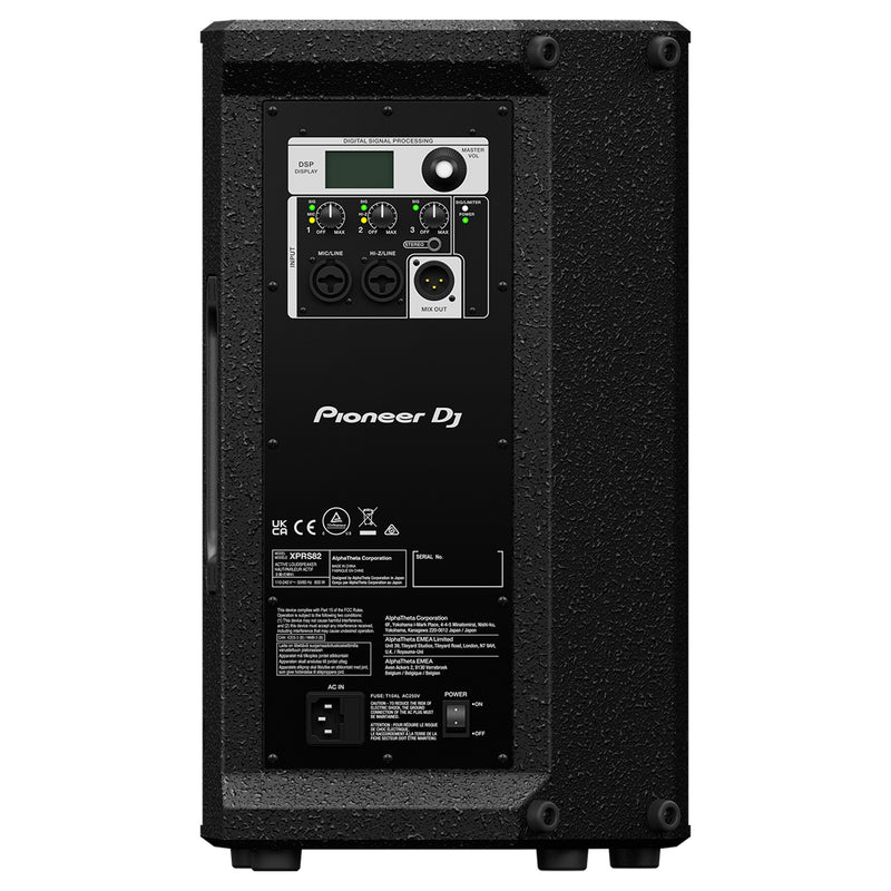 Pioneer Dj XPRS82 Diffusore Monitor Audio Cassa Attiva 8" 2000w di picco, Nero