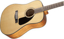Fender CD-60 Dreadnought V3 Chitarra acustica spalla mancante a 20T, Natural