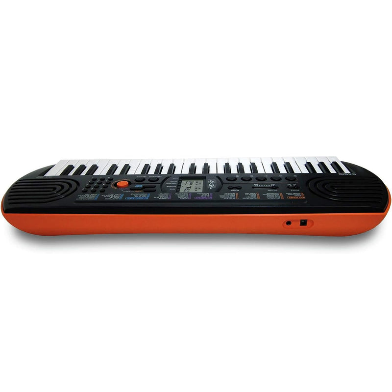 Casio SA-76 Mini Tastiera polifonica ad 8 Voci 44 tasti Nera/Arancio