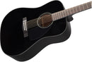 Fender CD-60 Dreadnought V3 Chitarra acustica spalla mancante a 20T, Nero