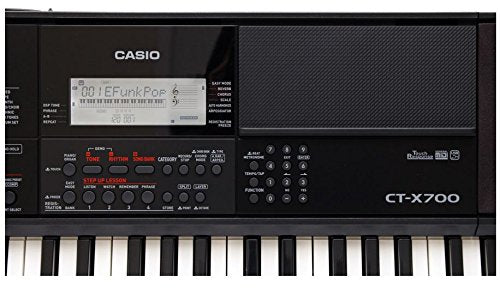 Casio CT-X700 Tastiera Digitale dinamica a 61 Tasti USB-MIDI, Nero