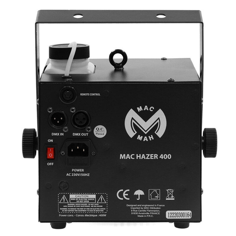 Mac Mah MAC HAZER 400 Macchina nebbia da 400W serbatoio 0,3L tempo di risc. 3-4m