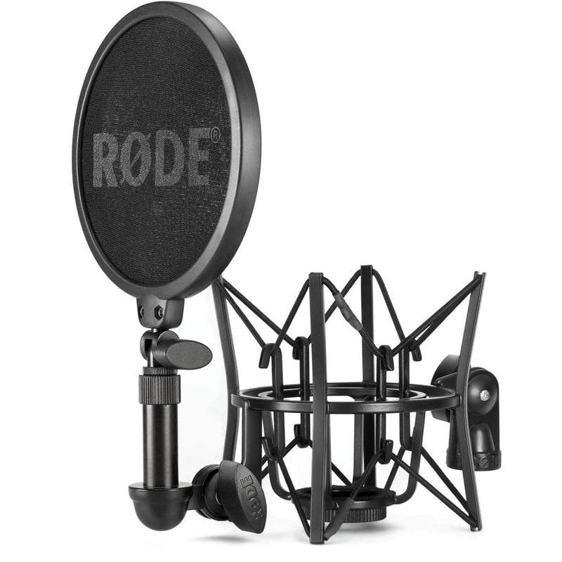 Rode NT1-KIT Microfono Pro da studio a condensatore, filtro antipop e cavo, Nero