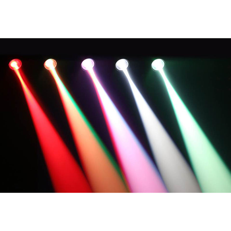 Beamz PS10W LED Pin Spot 10W RGBW DMX 4-IN-1 colori rosso verde blu e bianco