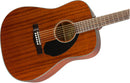 Fender CD-60S Chitarra acustica 20T con forma del manico"Easy-to-Play", Mogano