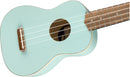Fender Venice Soprano Uke Daphne Blue Ukulele Venice Soprano manico sottile "C"