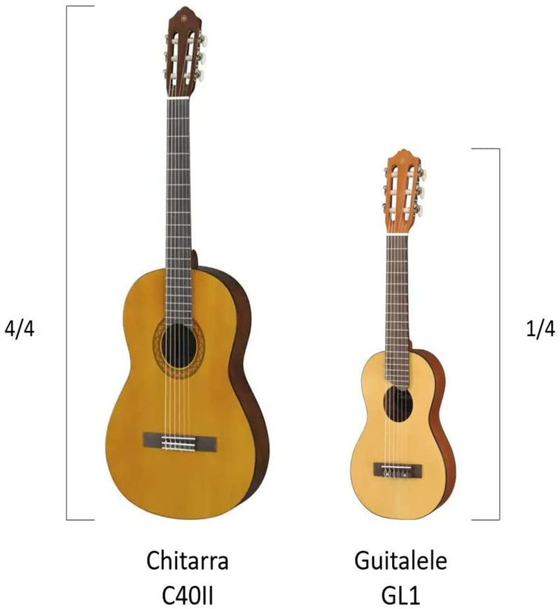 Yamaha GL1 NT Guitalele Chitarra classica a scala ridotta da 17", Natural