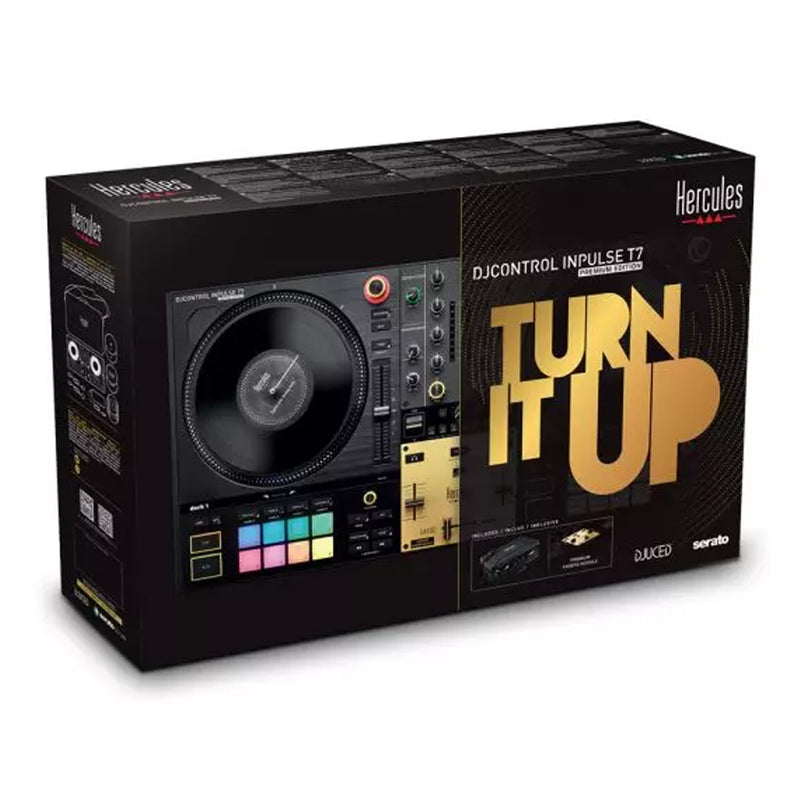 Hercules DJ CONTROL INPULSE T7 Premium Edition Controller 2Deck + fader + borsa