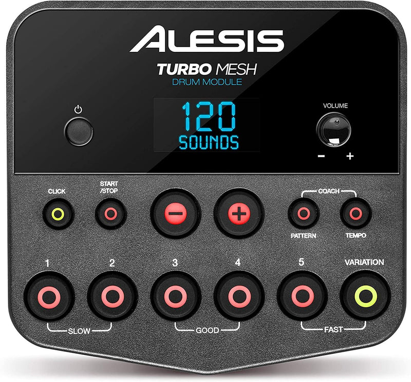 Alesis Turbo Mesh Kit Batteria Elettronica Pelli Mesh 7 Drum Pad + Accessori