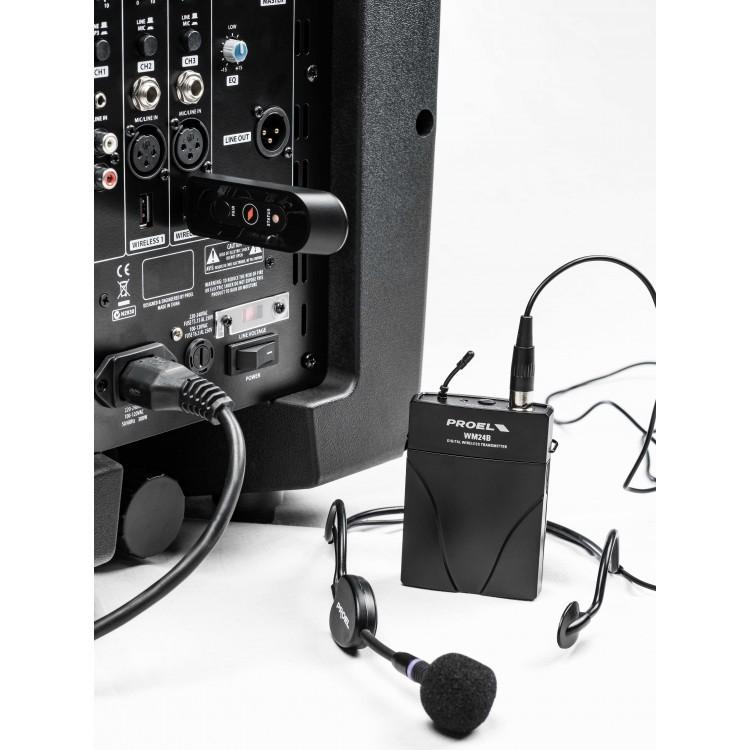 Proel U24B Microfono Wireless USB Profes. Dinamico Archetto x Voce Canto Karaoke