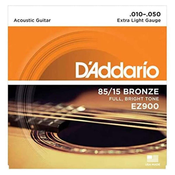 D'Addario EZ900 Extra Light 10-50 Corde per Chitarra Acustica American Bronze