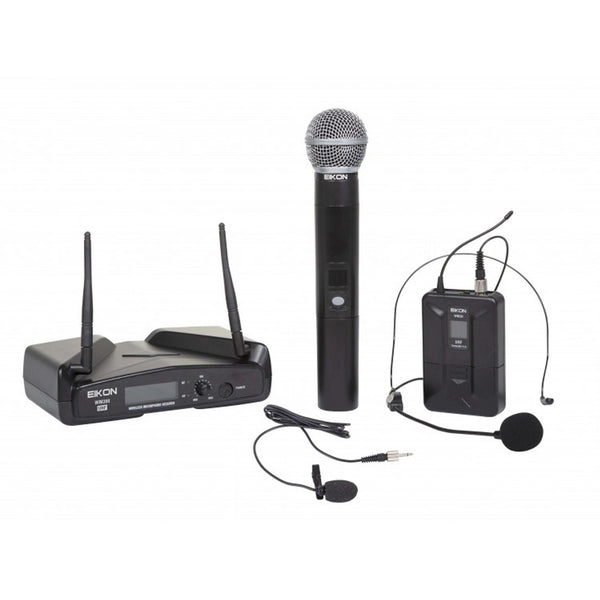 Proel EIKON WM300KIT radiomicrofono UHF wireless ricevitore + archetto o Palmare