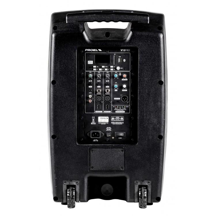 Proel V12FREE Sistema audio completo Trolley a batteria Cassa Attiva 400w