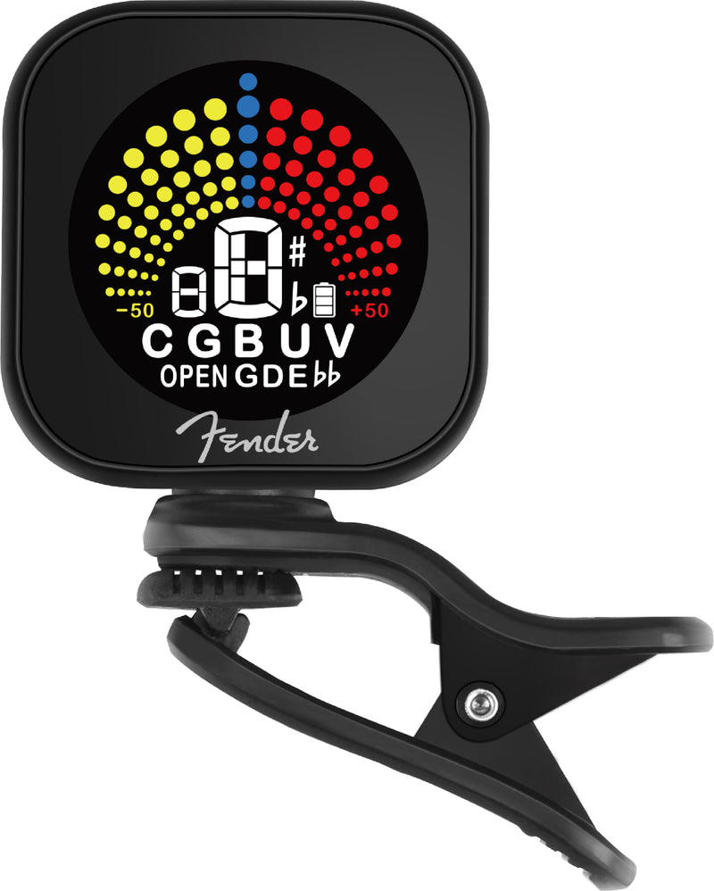 Fender Flash 2.0 Rechargeable Tuner Accordatore clip con LCD colori ricaricabile
