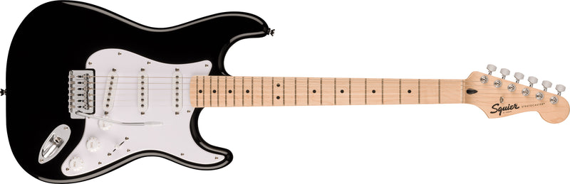 Fender Squier Sonic Stratocaster White Pickguard, Black Chitarra Elettrica a 21T