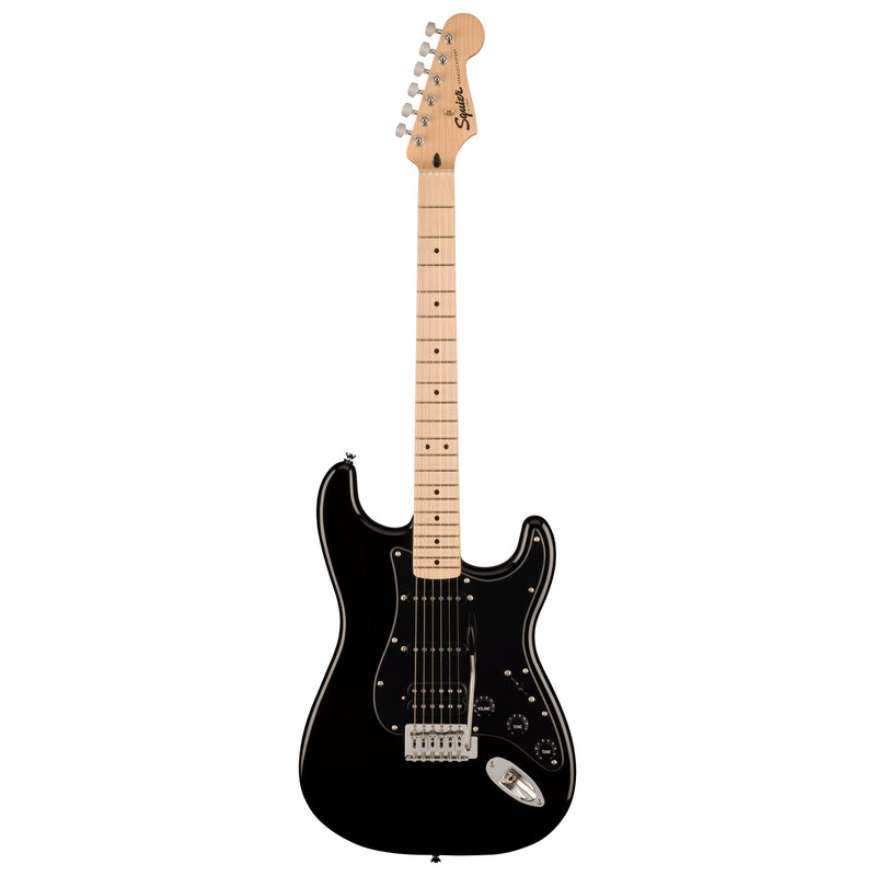 Fender Squier Sonic Stratocaster HSS Chitarra Elettrica 21T manico a "C", Nero