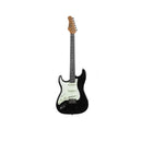 Eko ST-300 BLACK LH Chitarra Elettrica Mancina a 22 Tasti e 3 pickup single-coil - GlobalNet Shop