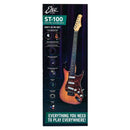 Eko ST-100 PACK SB SUNBURST Chitarra Elettrica 22T+ Amp 3W con BT + Accessori
