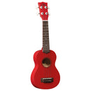 Eko Primo Ukulele Red Ukulele Soprano + accordatore corde di ricambio e custodia