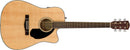 Fender CD-60SCE Dreadnought Natural Chitarra elettrificata 20T modello Classic
