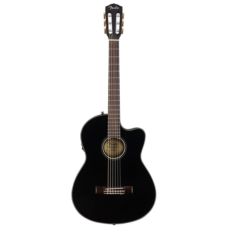 Fender CN-140SCE Chitarra elettro acustica spalla mancante x accesso facile Nero