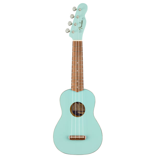 Fender Venice Soprano Uke Daphne Blue Ukulele Venice Soprano manico sottile "C"