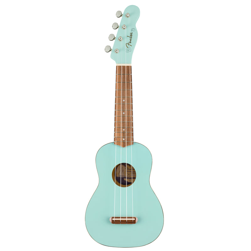 Fender Venice Soprano Uke Daphne Blue Ukulele Venice Soprano manico sottile "C"