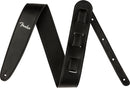 Fender Vegan Leather Strap Black 2.5" Microf. Tracolla x chitarra pelle vegana