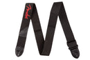 Fender Logo Strap Black/Red Logo Tracolla per chitarra, cinturino nero da 2"