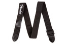 Fender Logo Strap Black/White Logo Tracolla per chitarra, cinturino nero da 2"