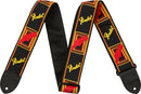 Fender Monogrammed Strap Black/Yellow/Red 2" Tracolla per chitarra in nylon