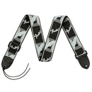 Fender Monogrammed Strap Black/Light Grey/Dark Grey 2"  Tracolla x chitarra