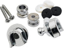 Fender Security Strap Locks Chrome Blocca tracolla con bottoni e blocchi