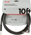 Fender Pro Series Instrument Cable con Connet. Jack Angolo e Dritto 6.3 Mono 3mt