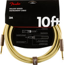 Fender Deluxe Series Instrument Cable Tweed Jack 6.3 Mono Maschio Dritto 3mt.