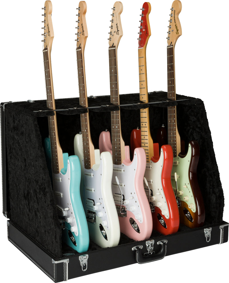 Fender Classic Series Case Stand 5 Guitar Black Custodia valigia trasp. Chitarre