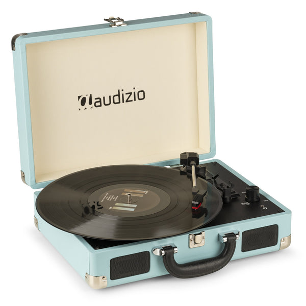 Audizio RP114BL (102.040) Giradischi valigetta altoparlanti 10W RMS e USB, Blue