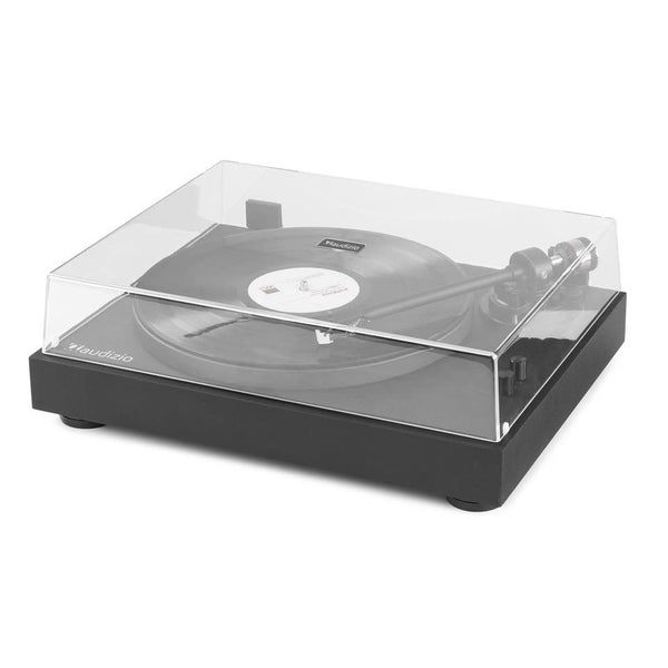 Audizio RP340 (102.180) Giradischi legno cinghia avvio/arresto ultrarapido, Nero
