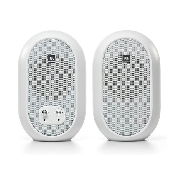 JBL 104- BT-W Diffusori audio compatti x Desktop Studio Bluetooth da 60w, Bianco